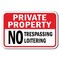 Signmission Safety Sign, 12 in Height, Aluminum, Private Prop - P P No L A-1218 Private Prop - P P No L - alternate 1